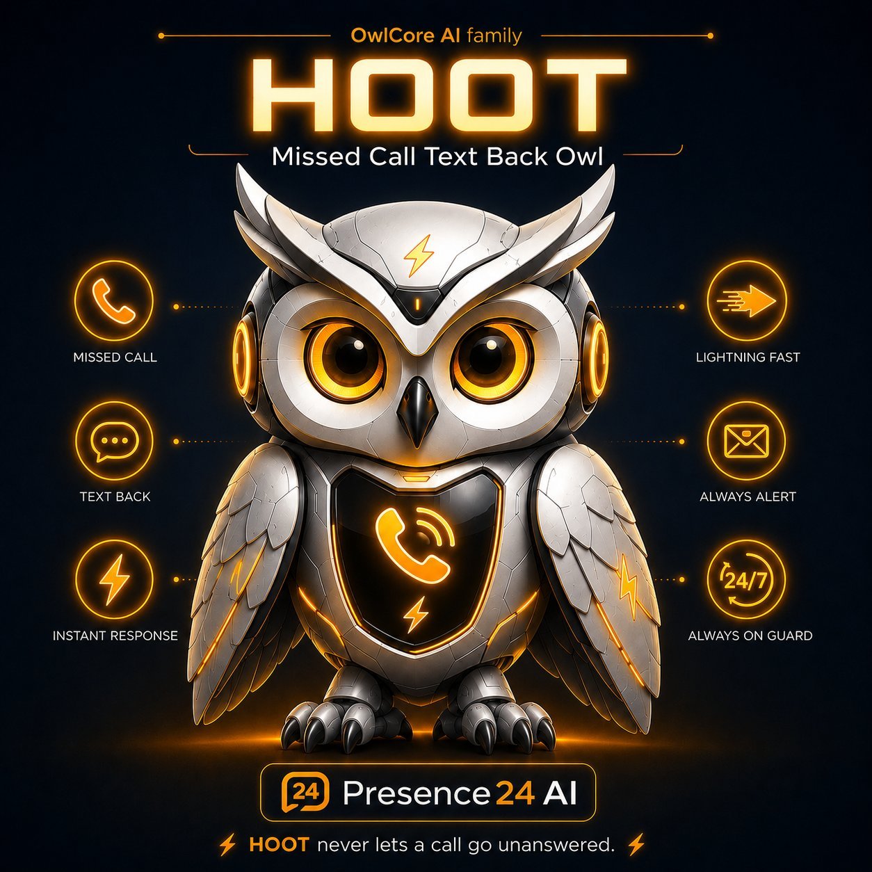 HOOT - Missed Call Text Back