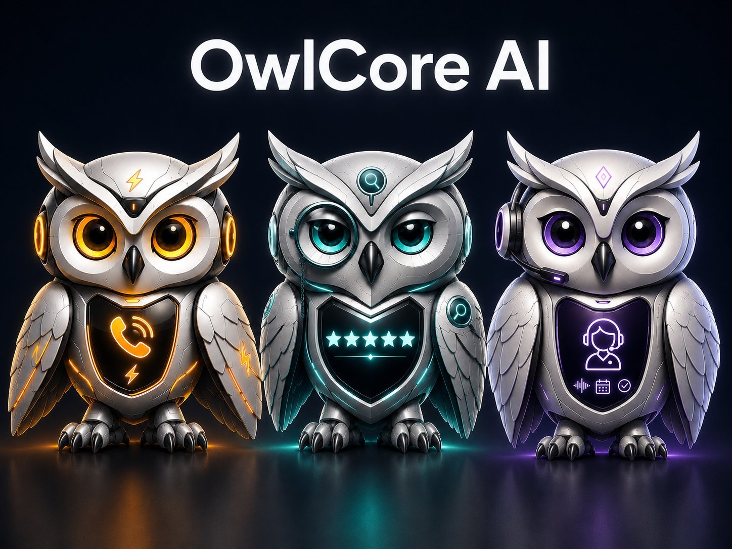 HOOT, VIGI and ARIA - the OwlCore AI team