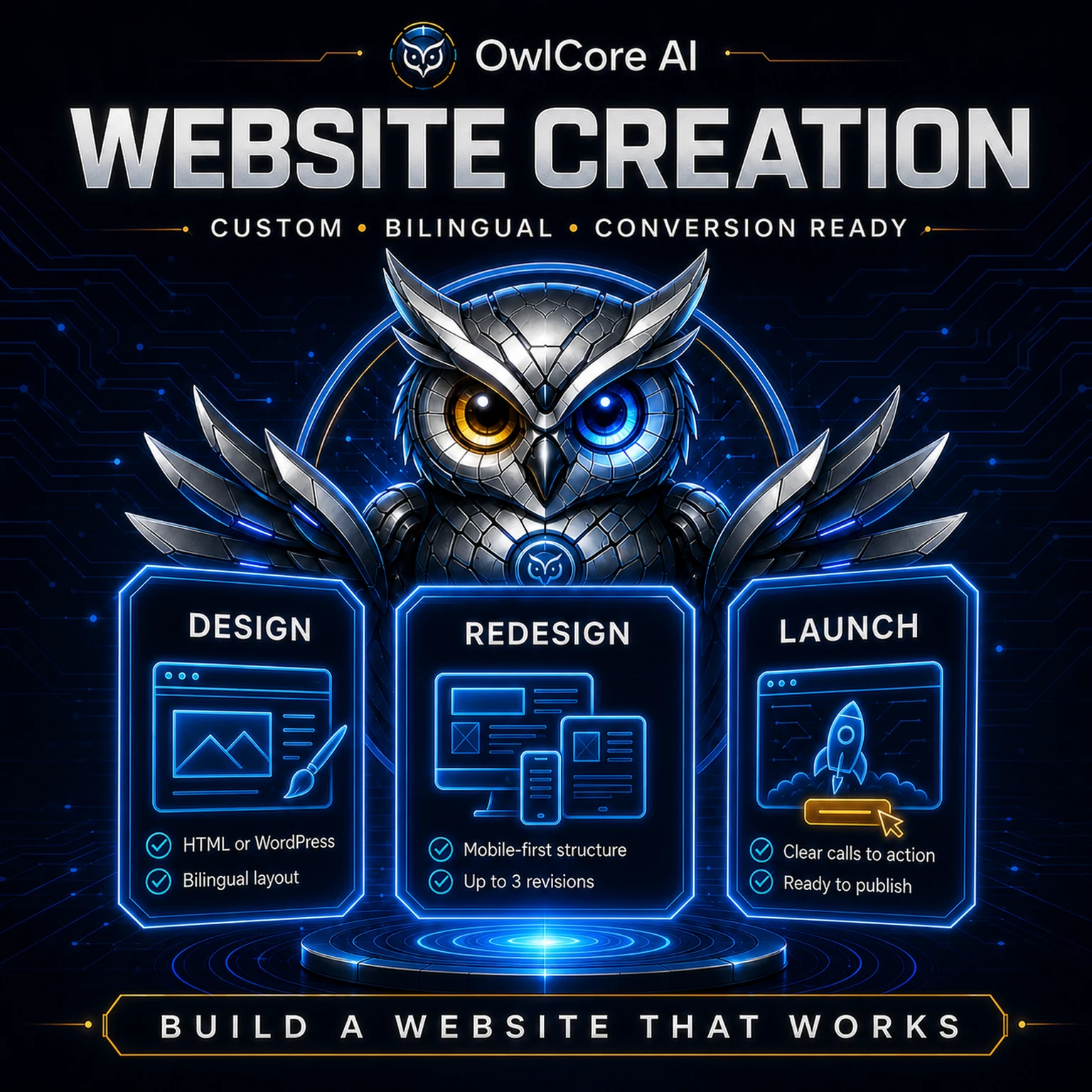 Website creation and redesign